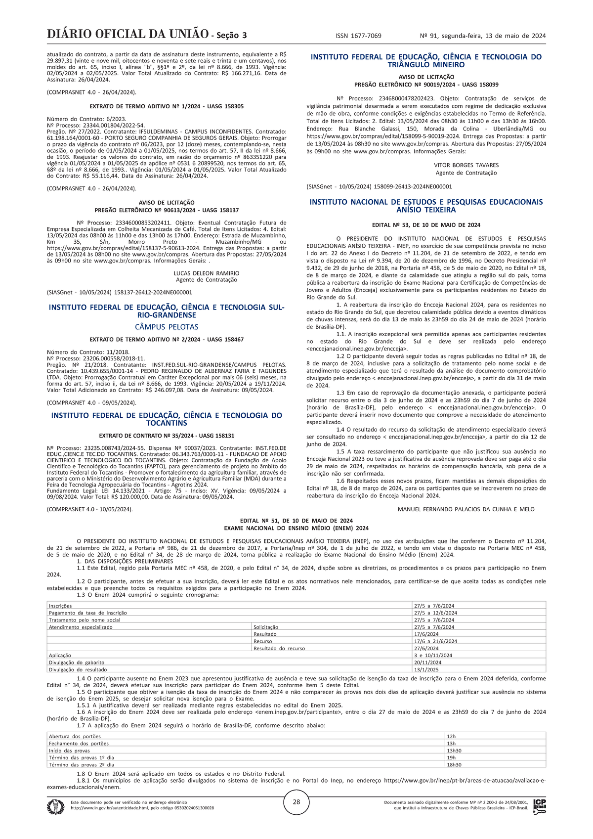 Edital-enem-2024 - Edital do Enem 2024 - Documento assinado ...