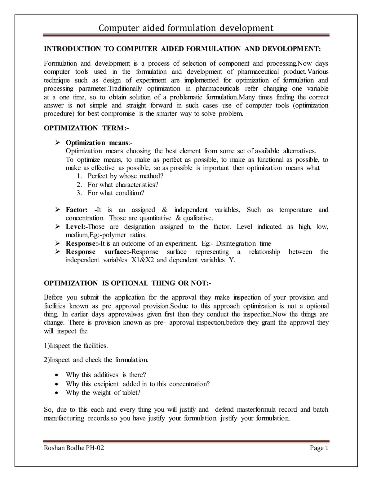 C4C9B857: Computer-Aided Formulation Development Techniques and ...