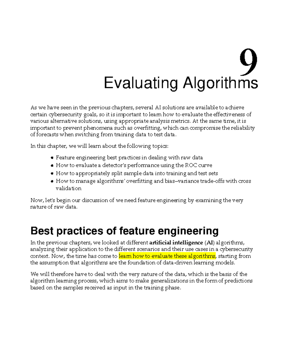 Evaluating Algorithms in Cybersecurity (Module 5 - Theory Notes) - Studocu