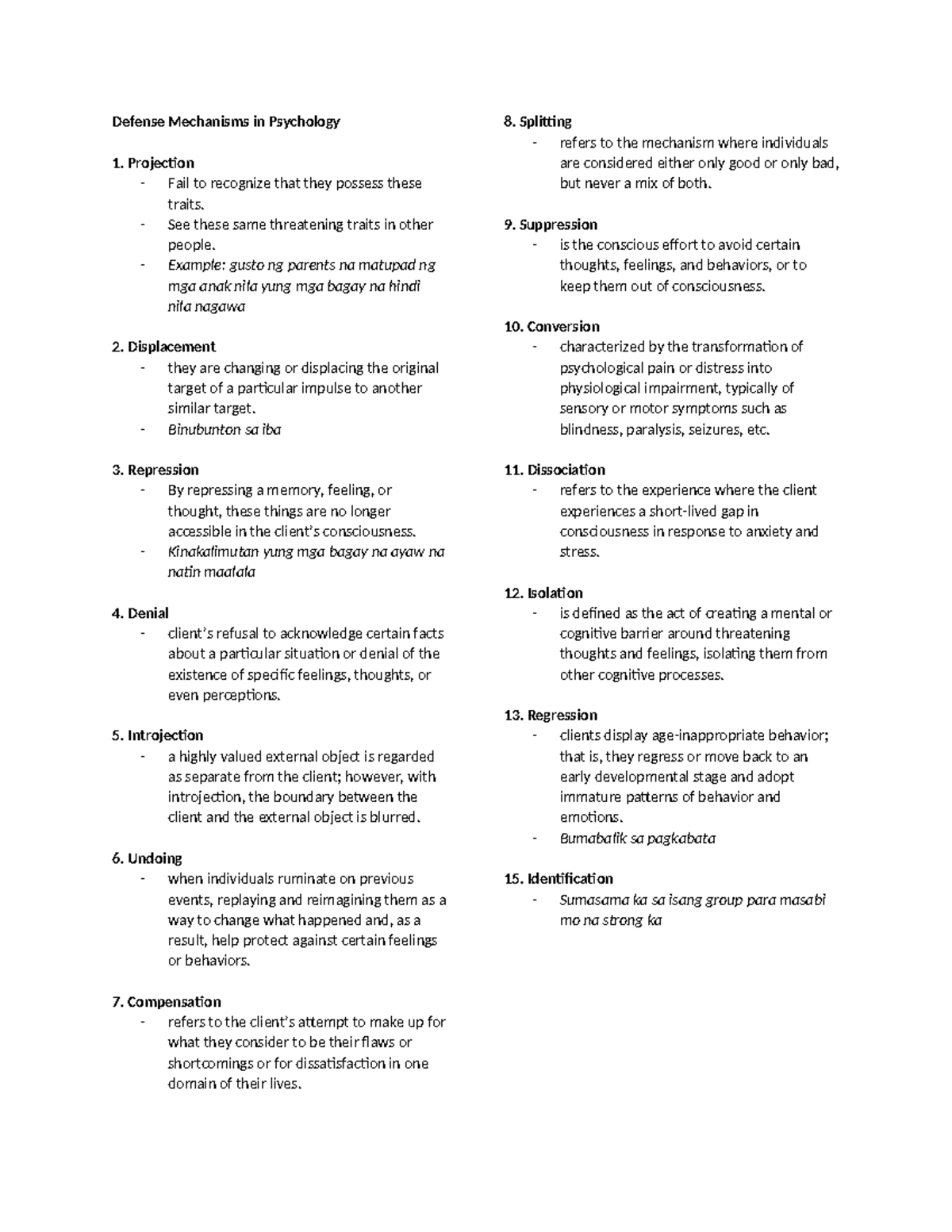 Defense Mechanisms (Anna Freud) - Defense Mechanisms in Psychology ...