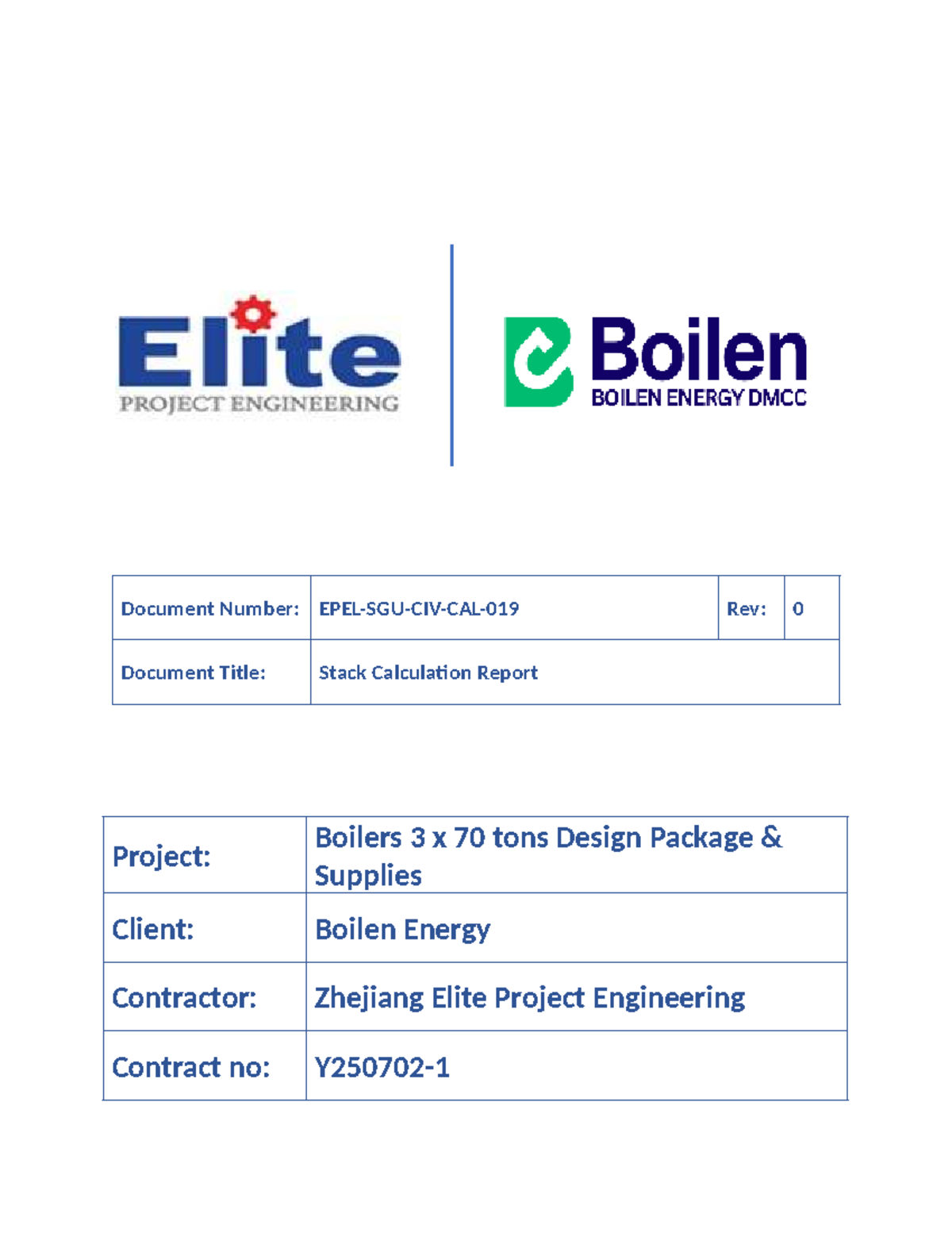EPEL-SGU-CIV-CAL-019: Stack Calculation Report for Boilers 3 x 70 Tons ...