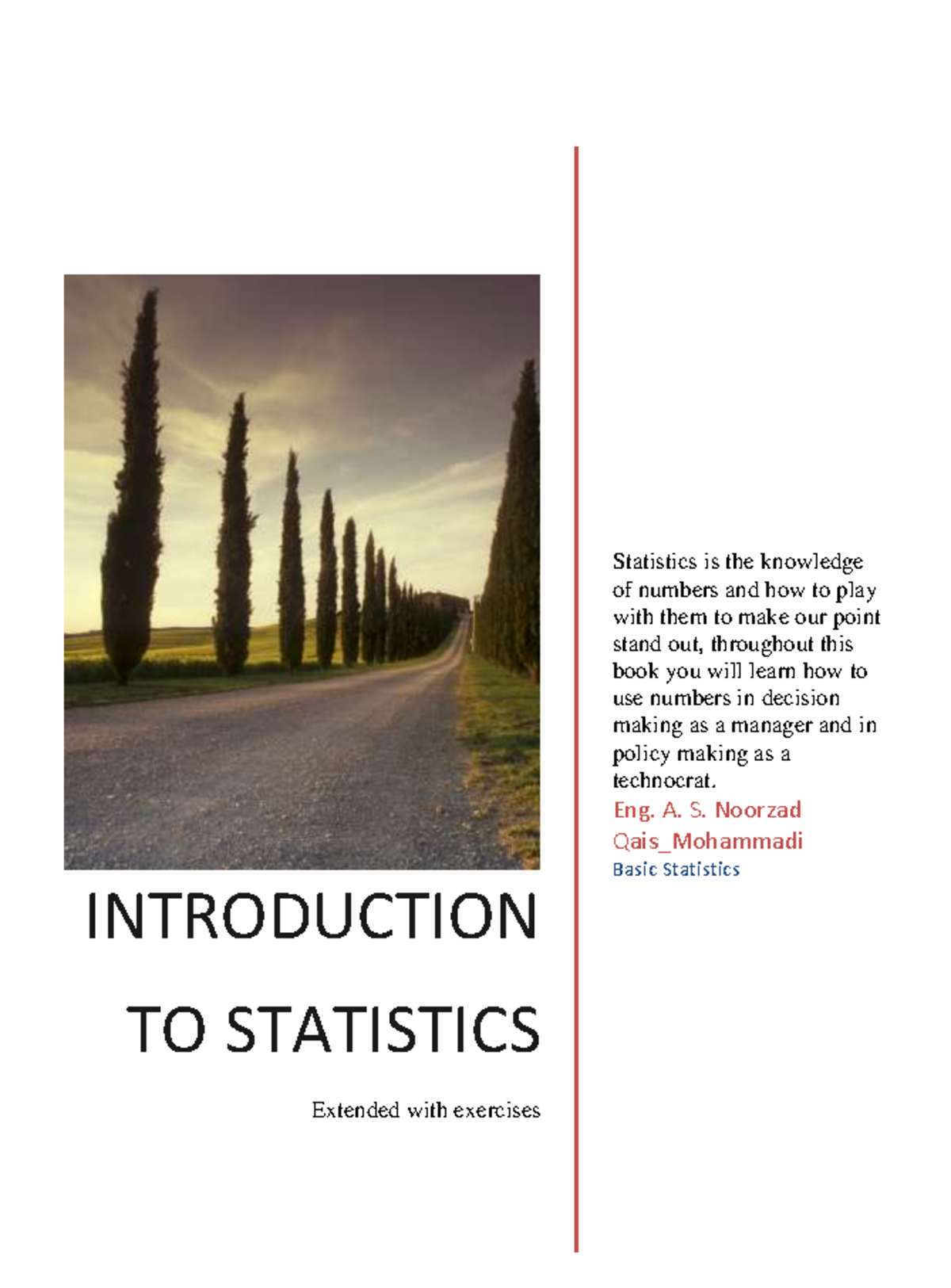 Introduction to statistics - INTRODUCTION TO STATISTICS Extended with ...