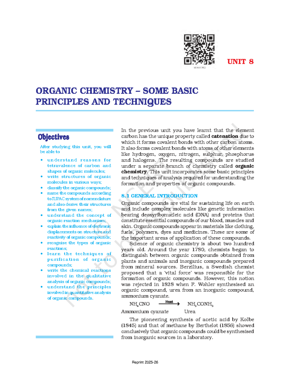 256 GOC 11TH - Unit 8: Organic Chemistry Principles & Techniques - Studocu