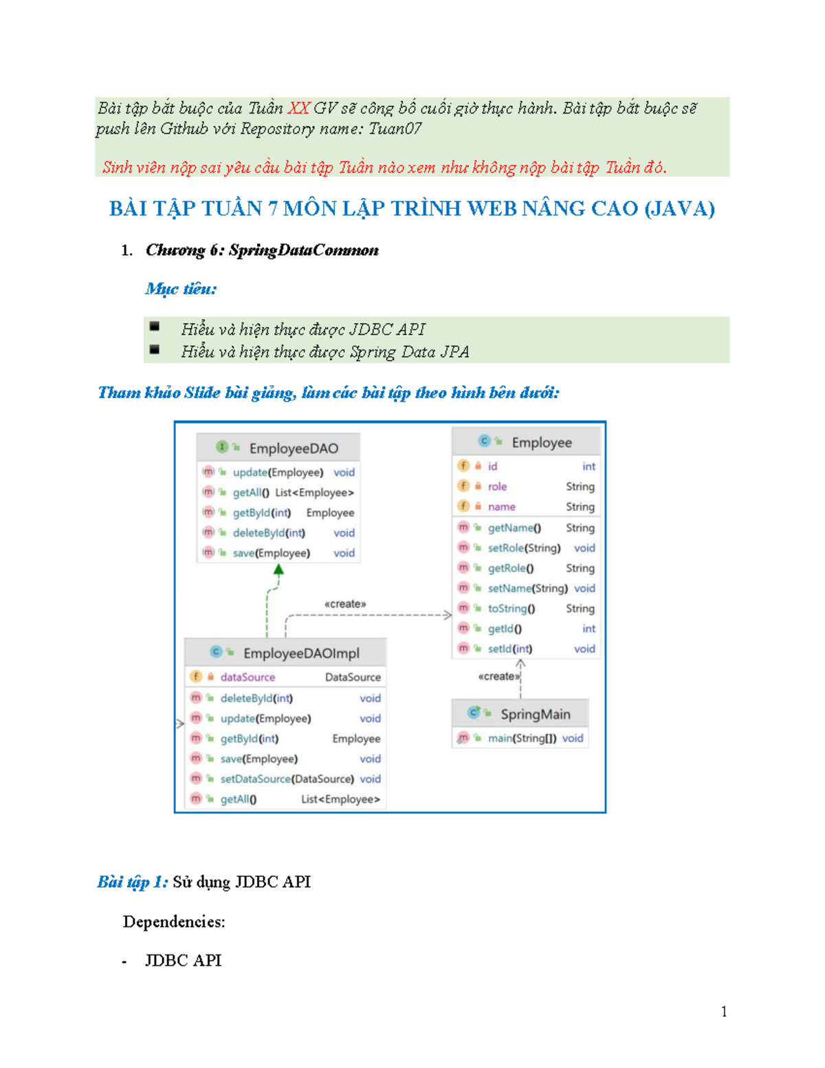 Bài Tập Tuần 7: Lập Trình Web Nâng Cao (JAVA) - Spring Data Common ...