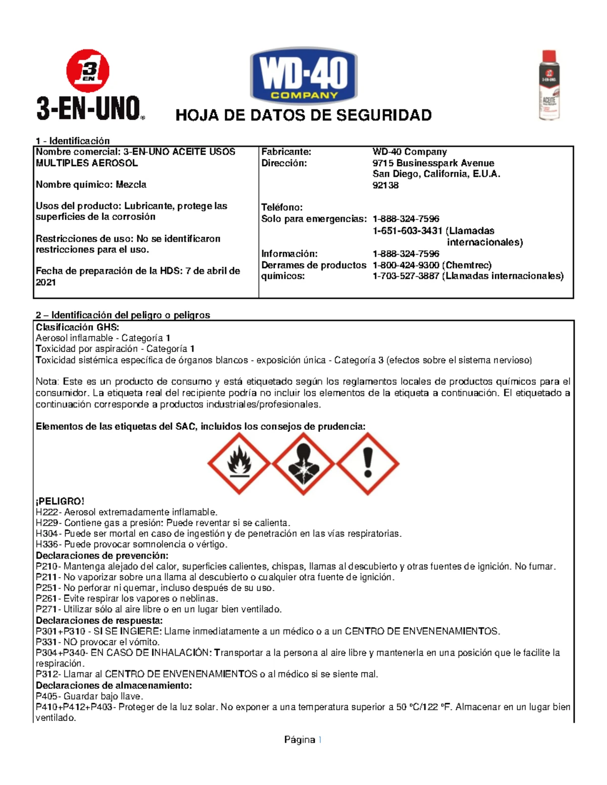 Hoja de Seguridad del STAR CLORO 13% - Blanqueador Desinfectante - Studocu