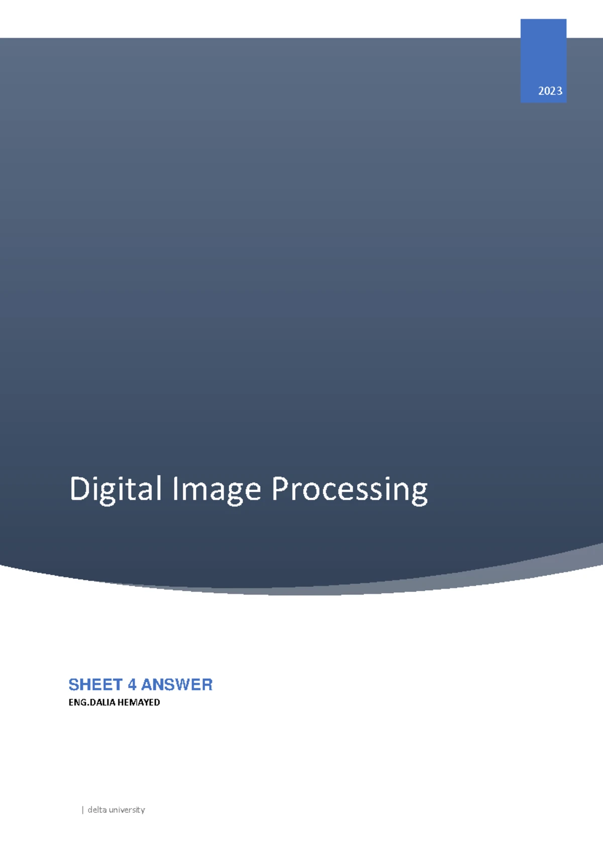 Image Processing Midterm Review: Chapters 6 to 8 Insights - Studocu