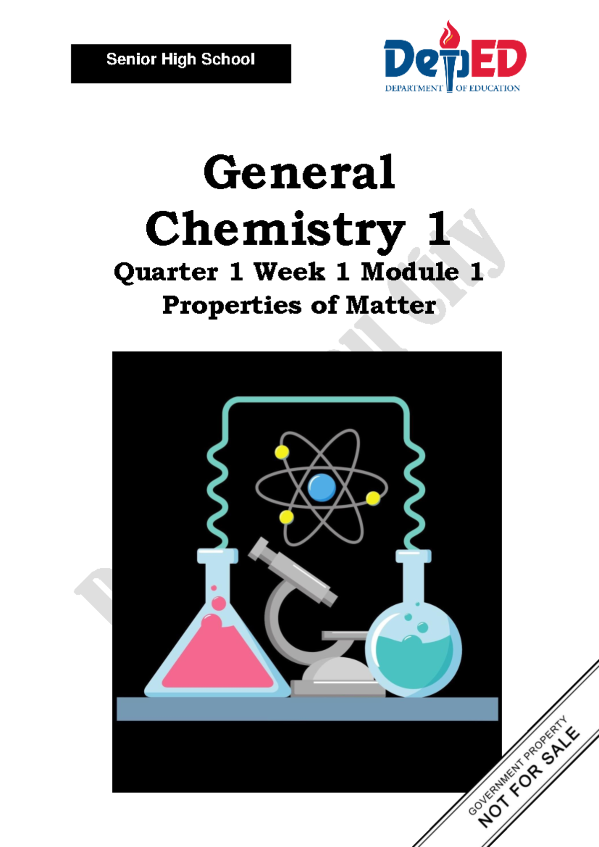 Q1 Gen Chem 1 - Module on Properties of Matter Overview - Studocu