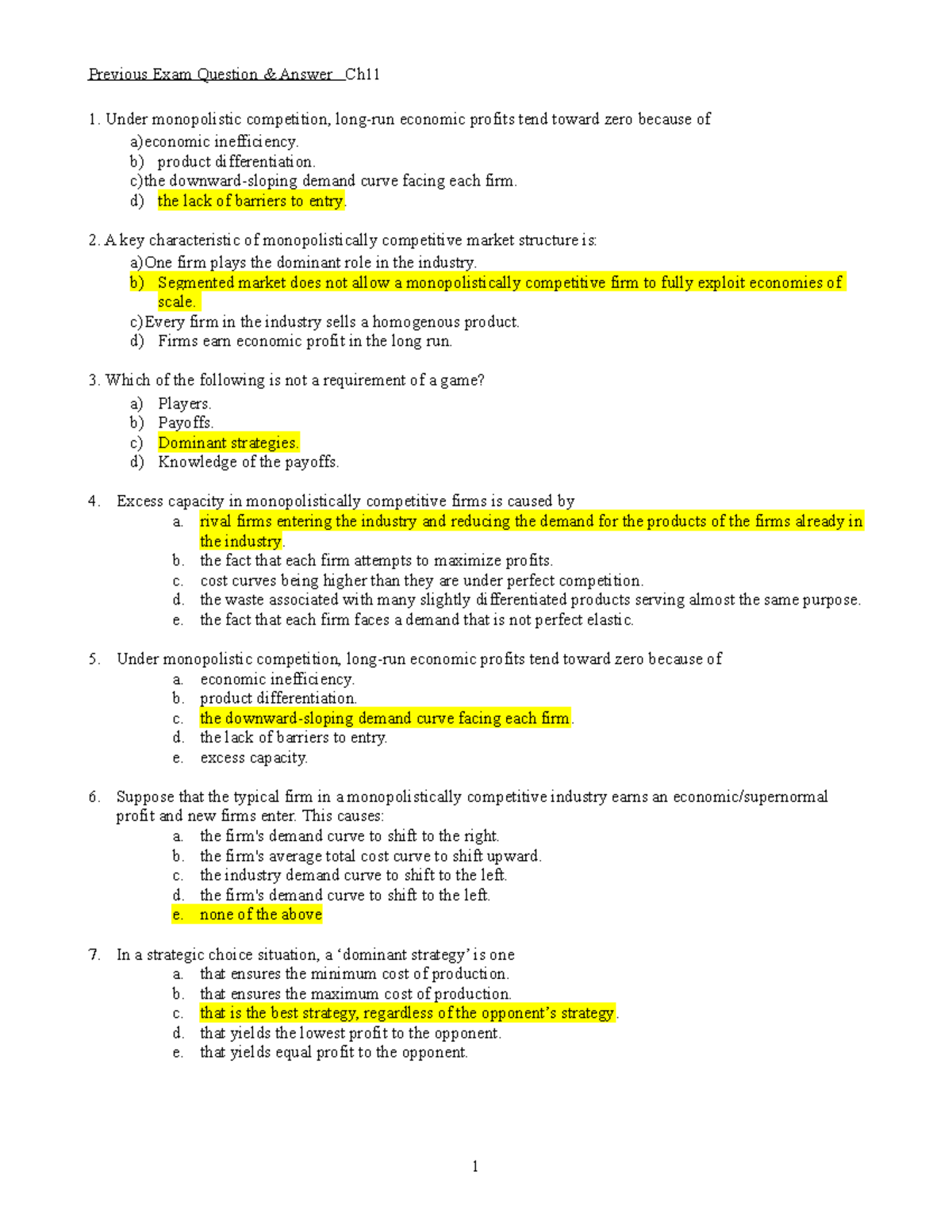 Practical - chapter 11 questions & answers - Previous Exam Question ...