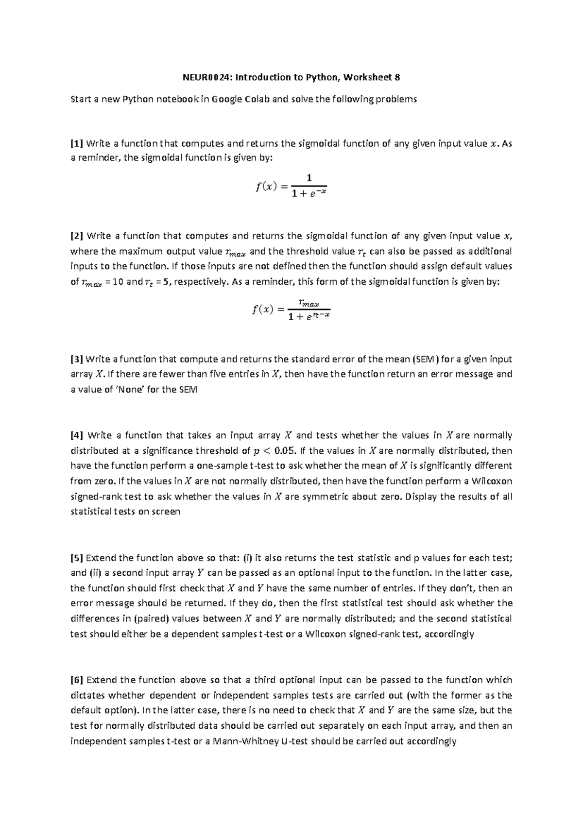 NEUR0024: Python Worksheet 7 - Statistical Analysis & Visualization ...