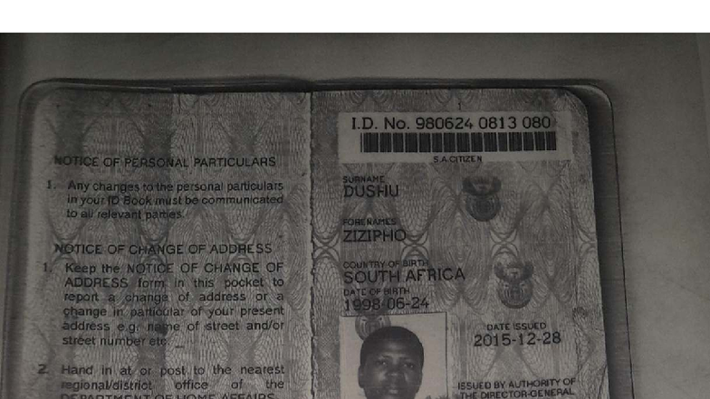Notice of Personal Particulars Update - ID No. 980624 0813 080 - Studocu