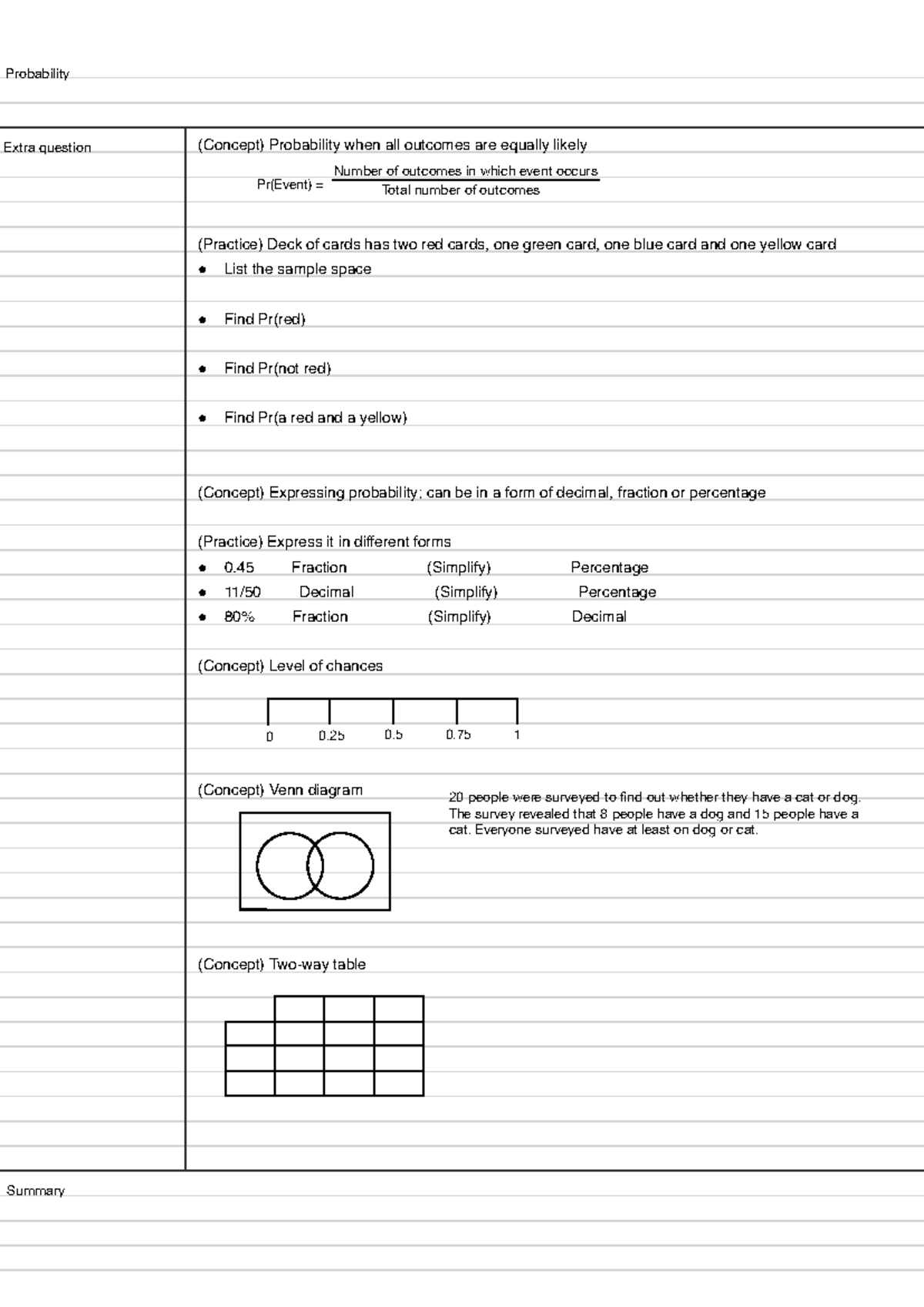 Year 9 Probability Concepts & Practice Exercises - Studocu