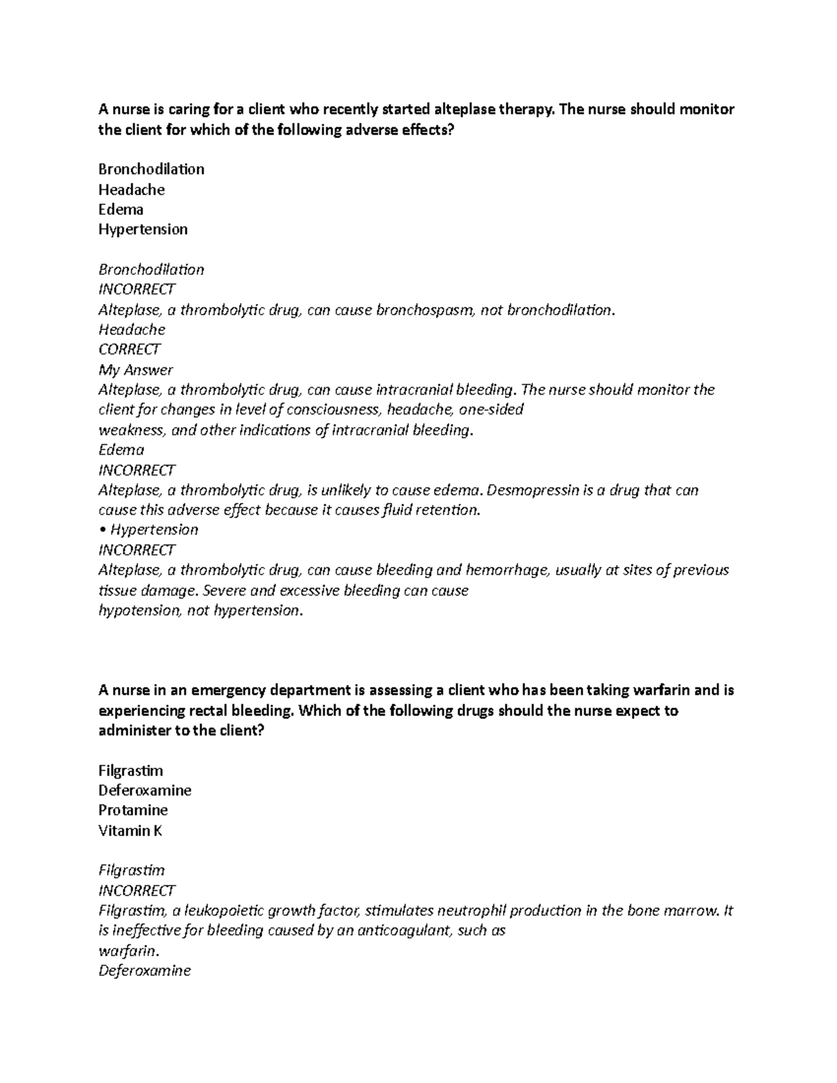 ATI Pharmacology Made Easy 4.0 the hematologic system - A nurse is