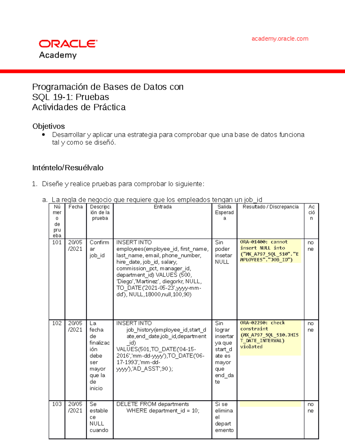 DP 19 1 Practice esp - Programación de Bases de Datos con SQL 19-1 ...