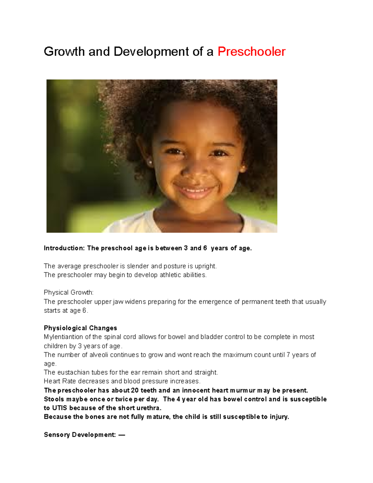 Growth and Development of Preschoolers: Key Milestones and Insights ...