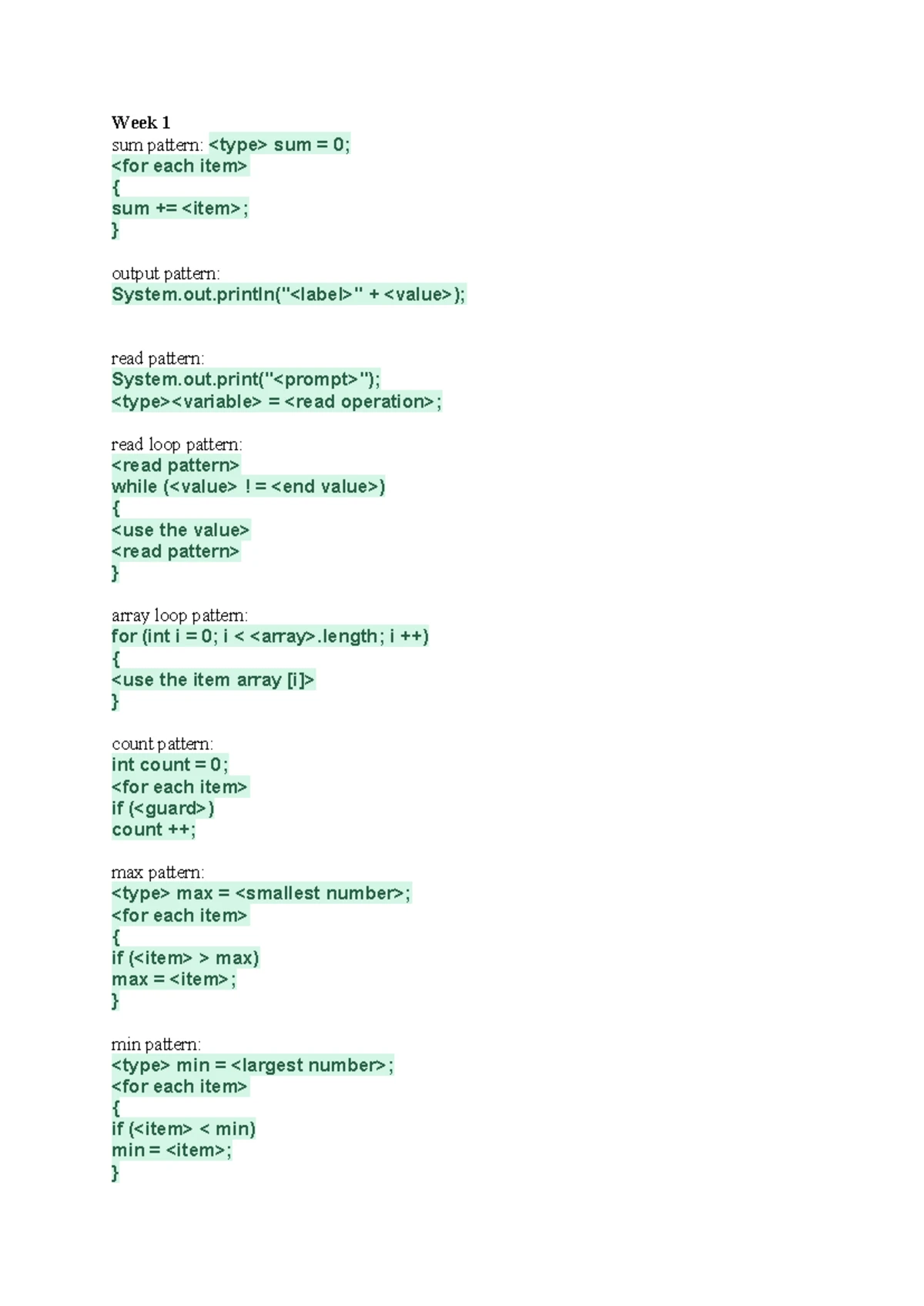 Programming 2 Lecture Notes: Week 1 to Week 10 Overview - Studocu