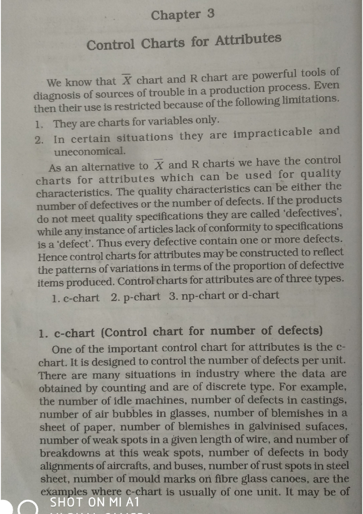 Control chart for attributed - Chapter 3 Control Charts for Attributes ...