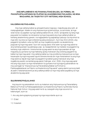 Proposal- Manuscript-rerymar - Republic of the Philippines City of ...