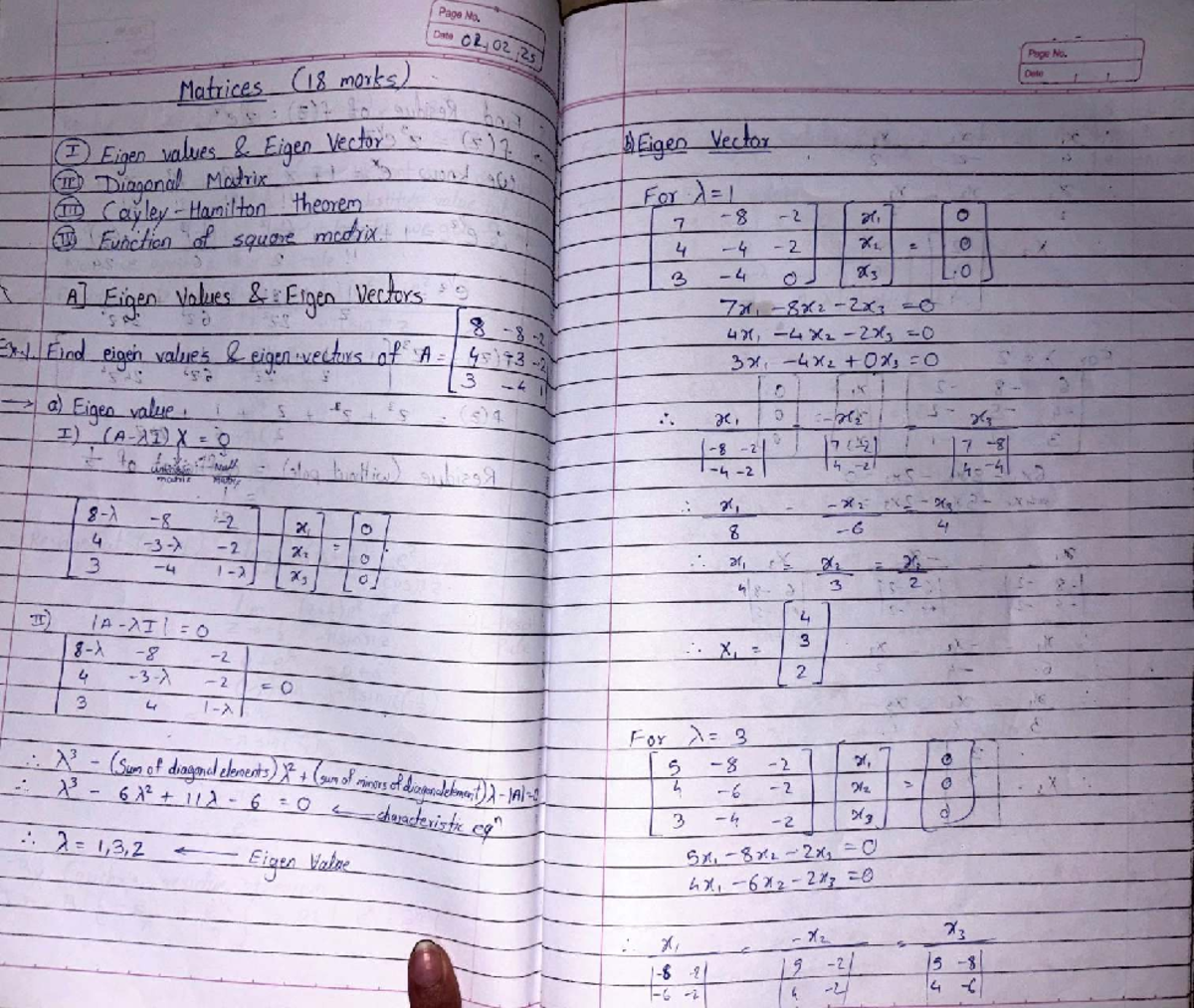 Eigenvalues and Eigenvectors: Matrix Analysis (Course Code: MA) - Studocu