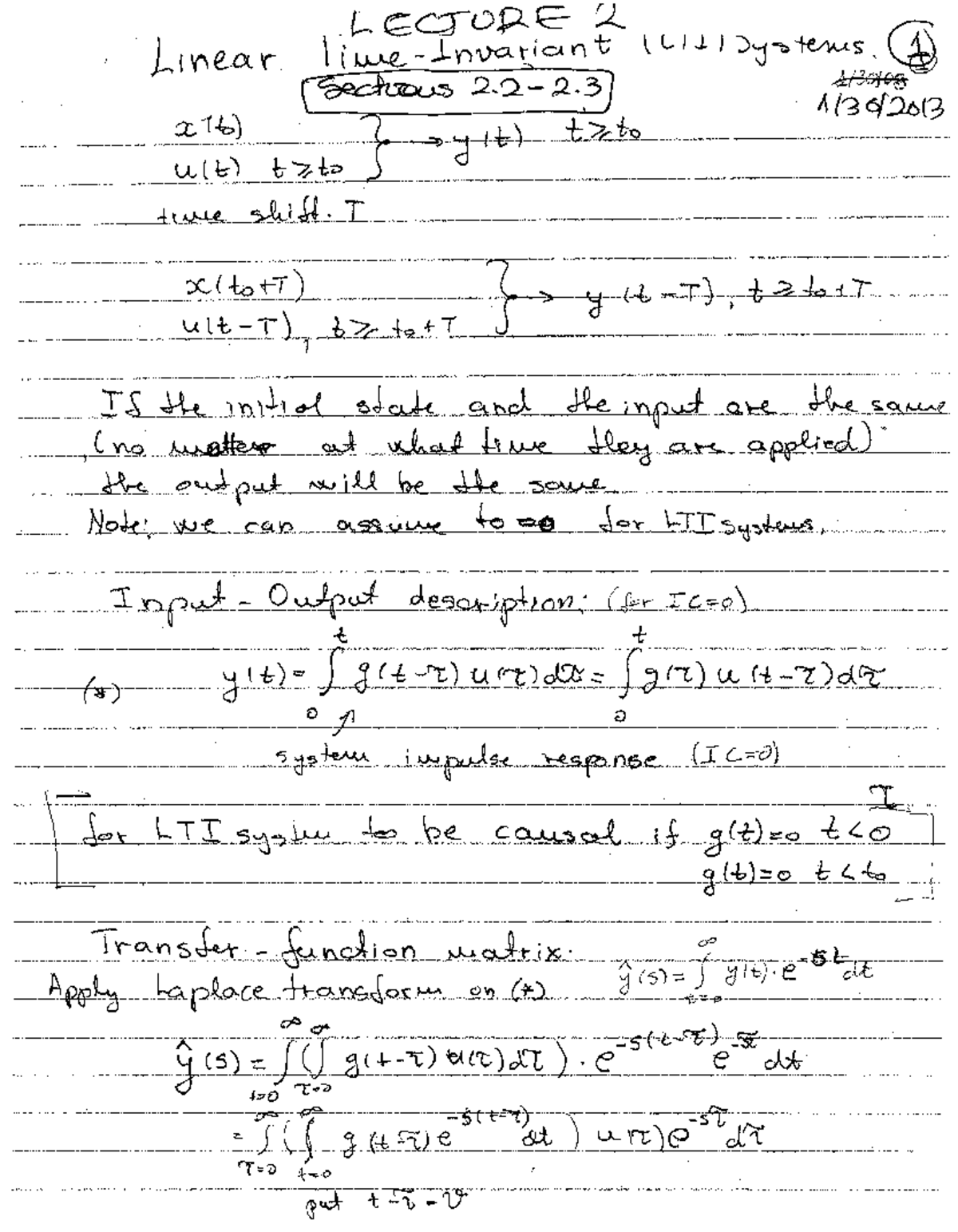 Lecture 2a Notes for Course X. - Studocu