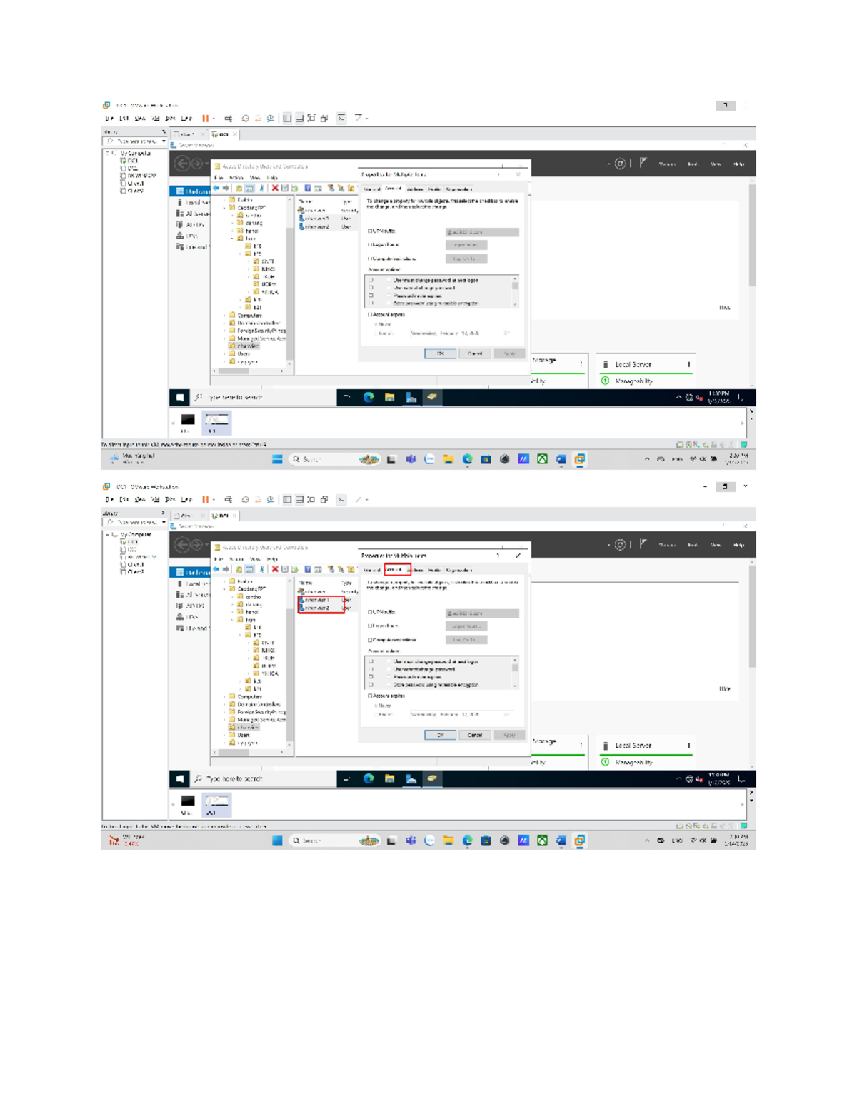 Lab 2 - Active Directory User Management and Logon Hours Configuration ...