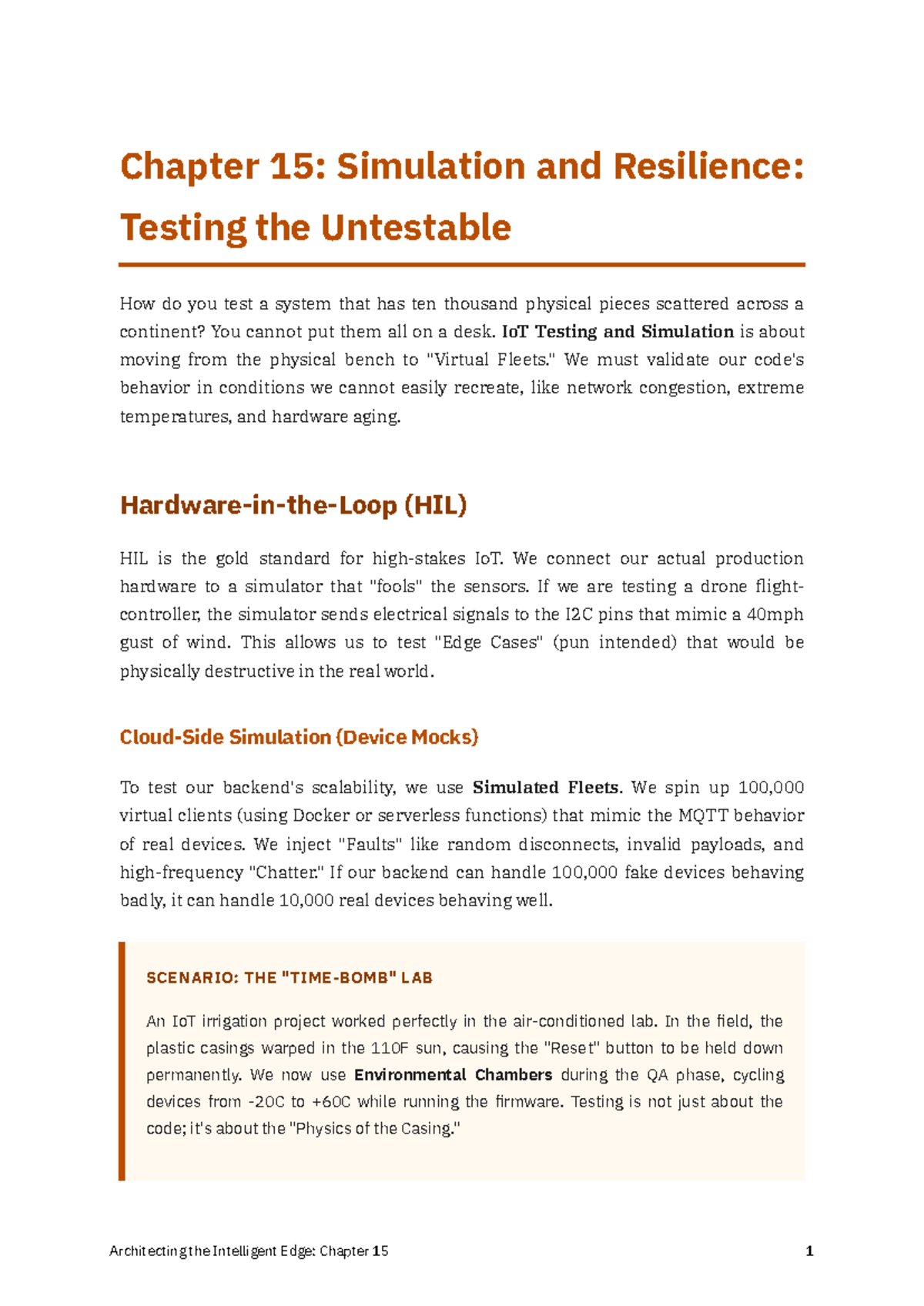 Chapter 15: Testing Simulation and Resilience in IoT Systems - Studocu