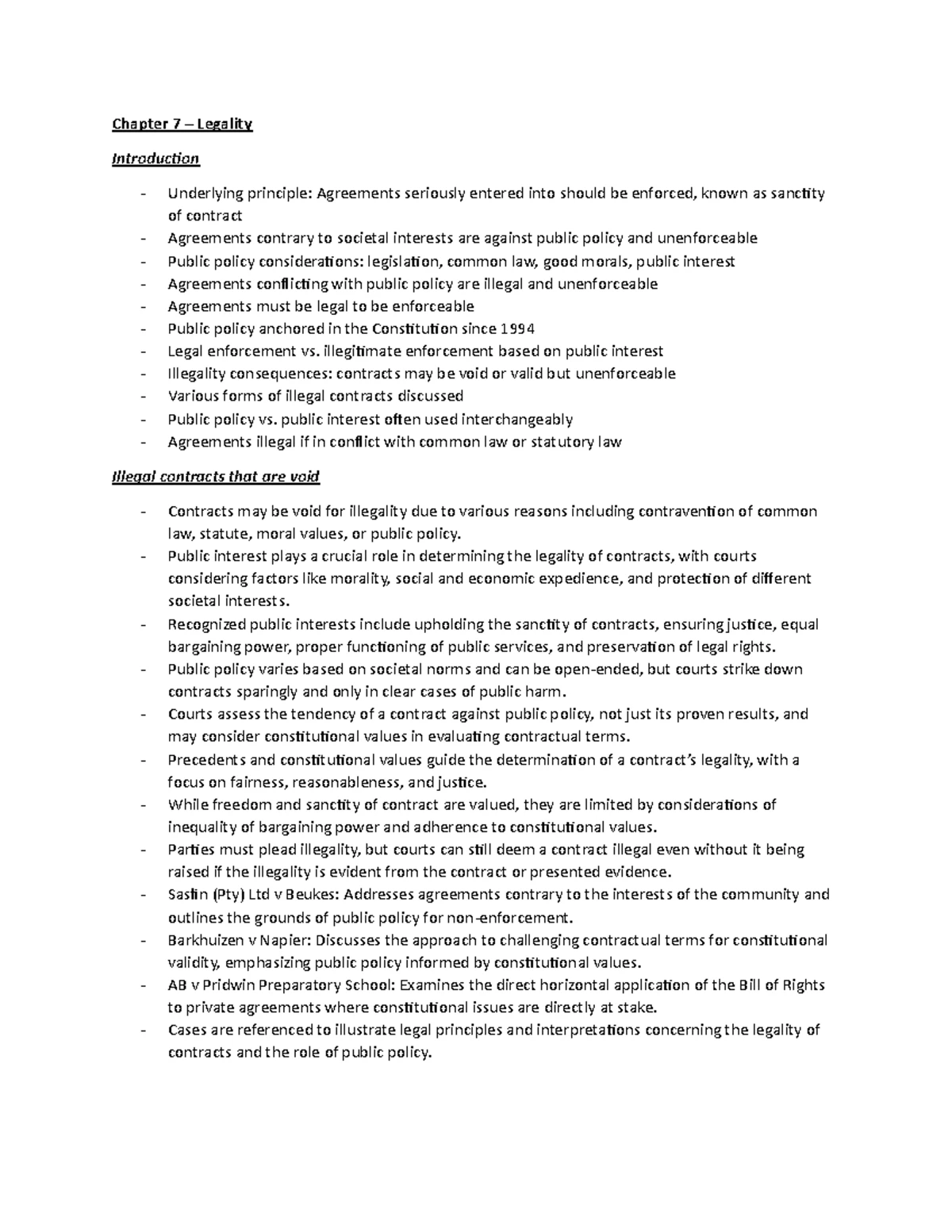 RVW 210 Final Exam Notes: Statutory Interpretation & Constitutional Law ...