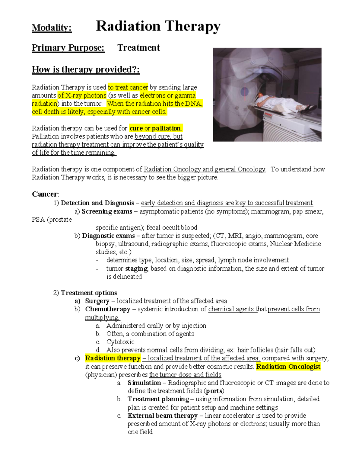 Radiation Therapy Overview: Techniques & Treatment Planning (RT 101 ...