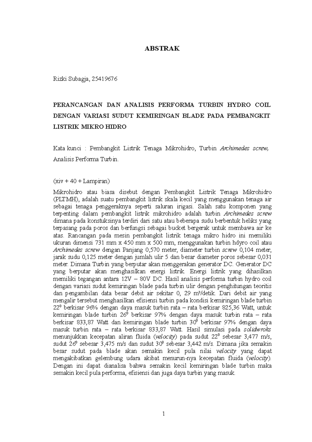 Abstrak DAN Pendahuluan - ABSTRAK Rizki Subagja, 25419676 PERANCANGAN ...