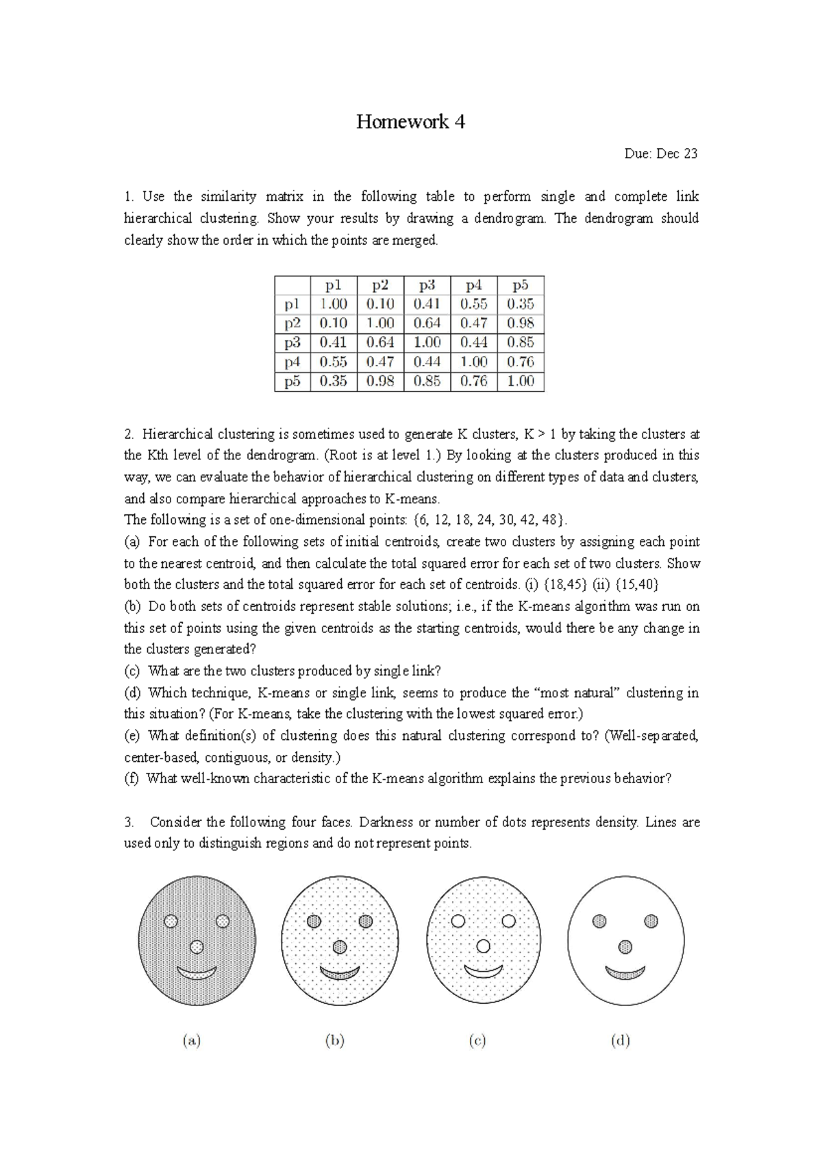 Data Mining Homework 4: Hierarchical Clustering & Analysis - Studocu