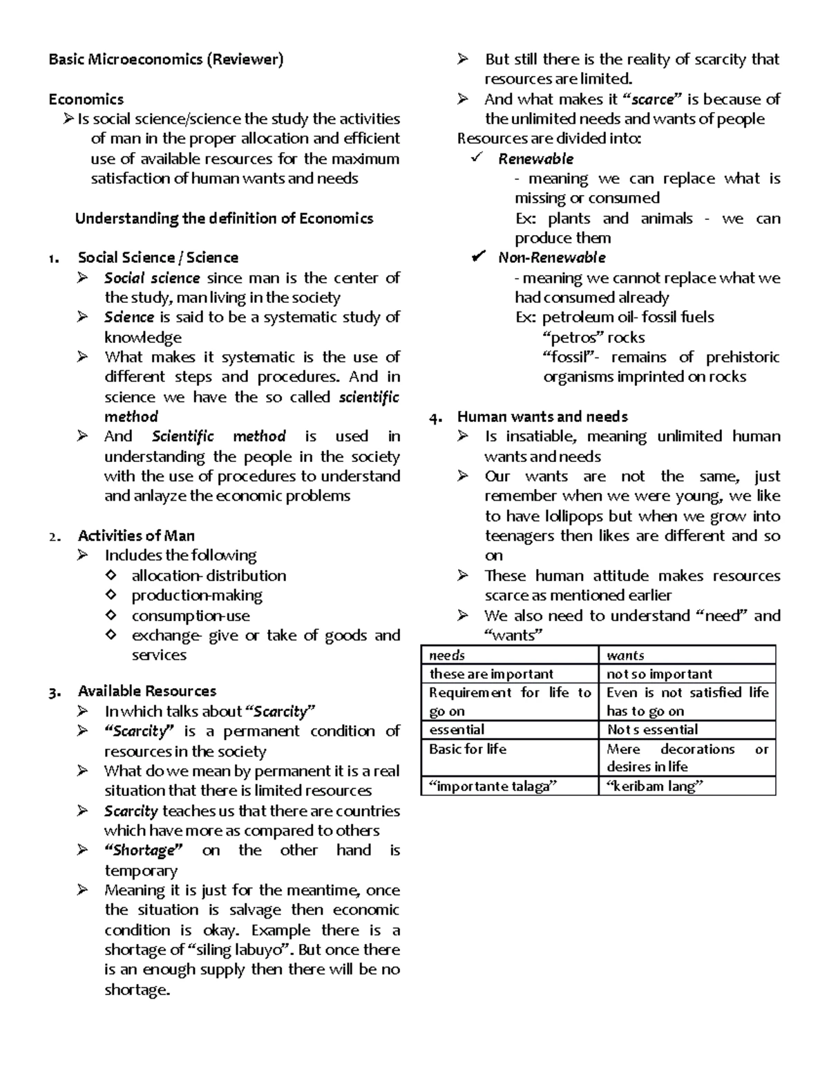 Basic Microeconomics - Midterm Study Notes - Studocu