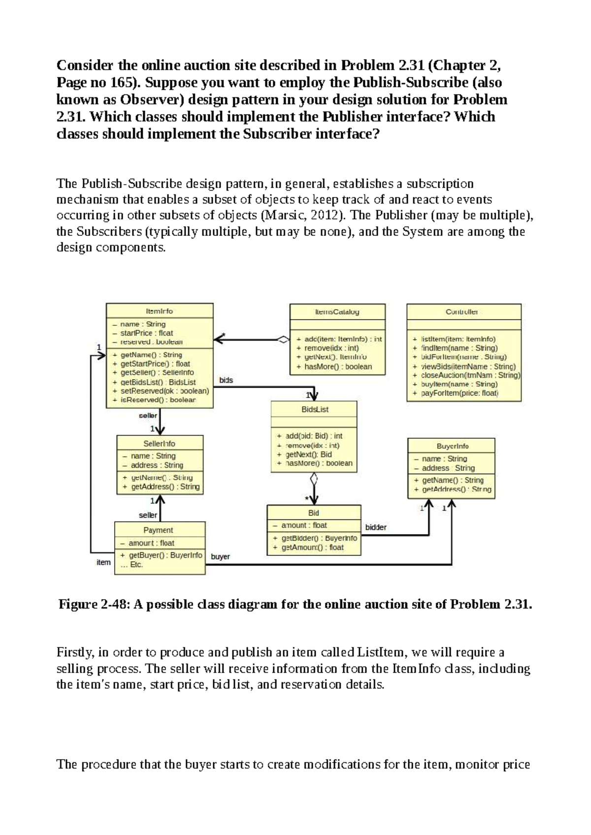 Design Pattern Implementation for Online Auction (DISS 2.31) - Studocu