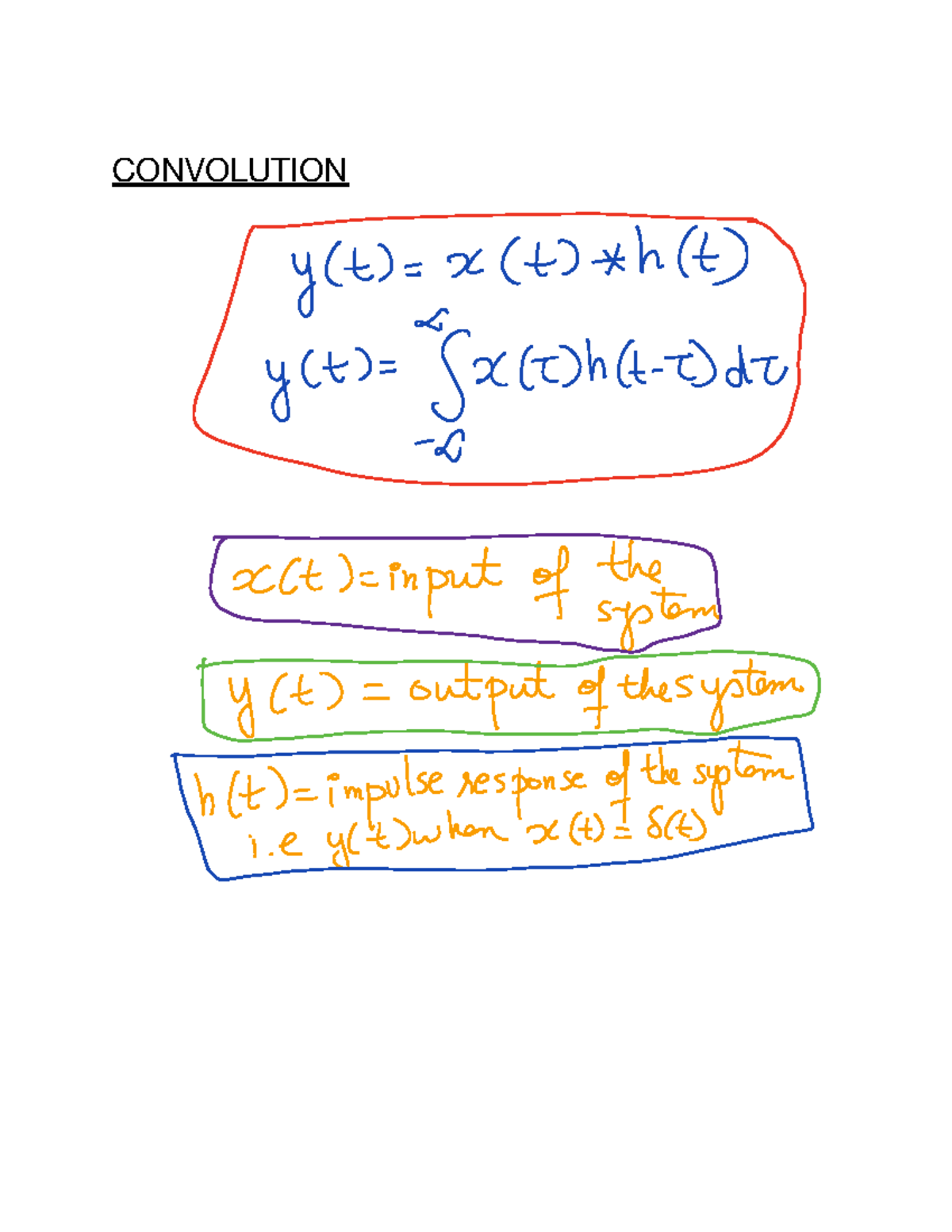 Convolution Example 3 - Lecture notes 3 - CONVOLUTION i xctt ...