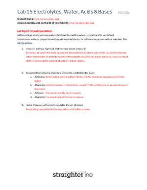 BIO202 Lab 13 - lab 13 - Student Name: Click here to enter text. Access ...