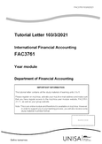 MAC3761 - Unisa - Management Accounting - Studocu