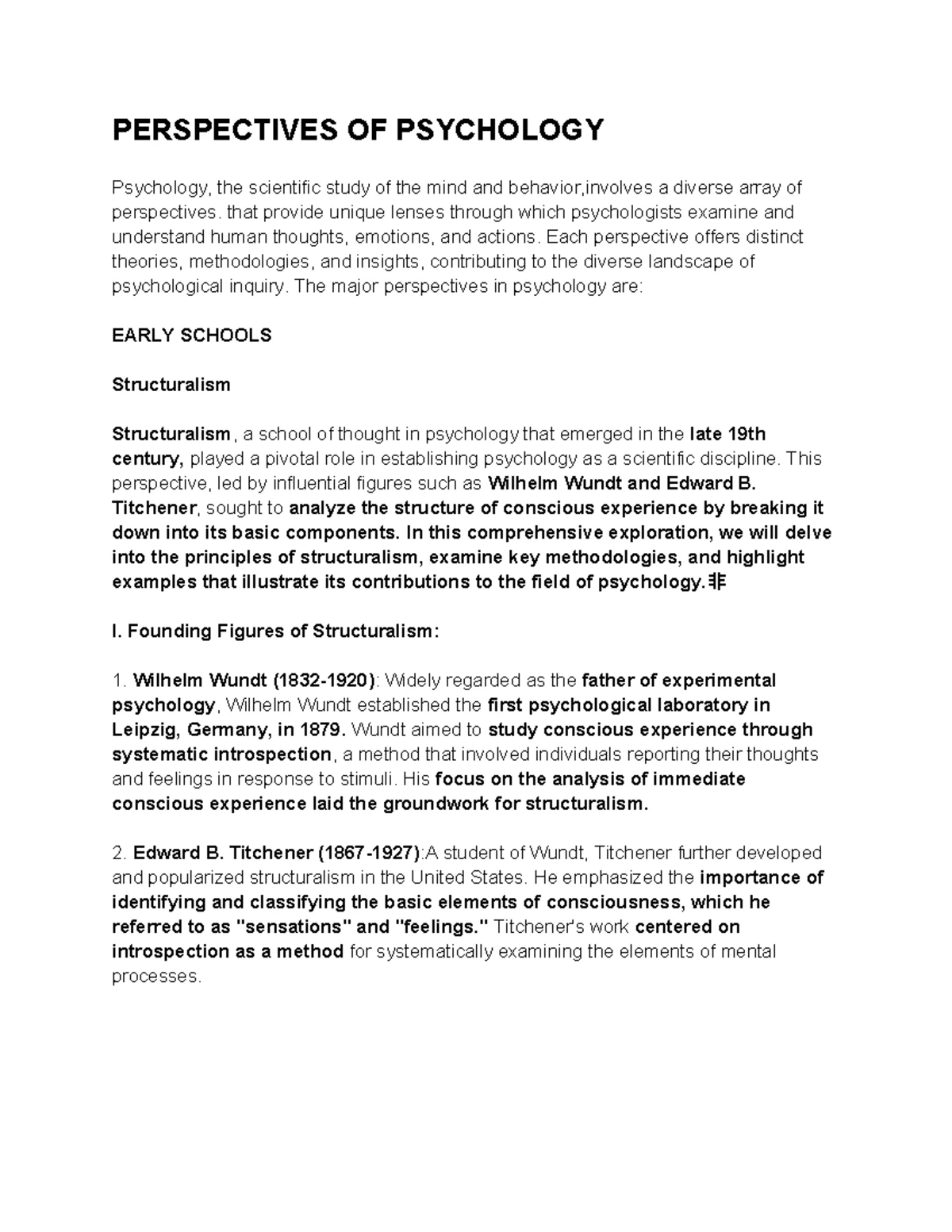 PSY 101: Exploring the Nature, Scope, and Goals of Psychology - Studocu
