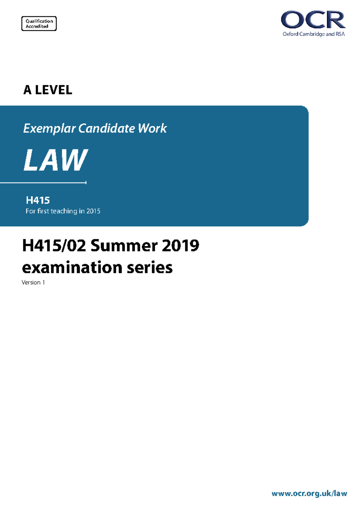 630646 A Level Law: Examination Analysis on Tort Law Concepts - Document Preview