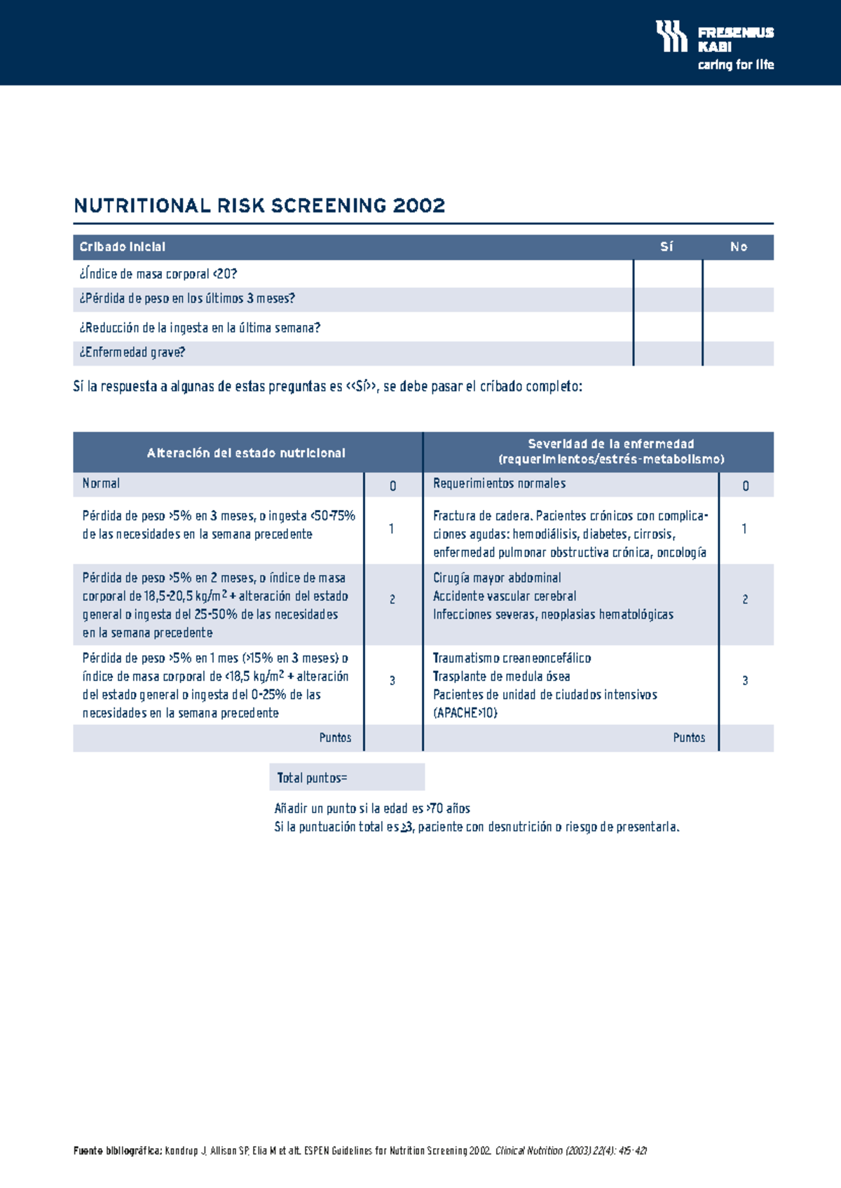 NRS 2002 - Nutritional Risk Screening Guidelines and Protocols - Studocu