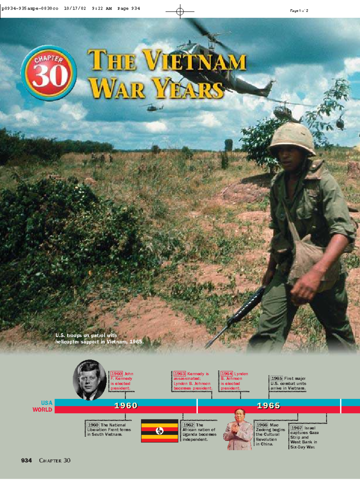Chapter 30: The Vietnam War Years (U.S. History) - Studocu