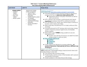 HSC Option 4 Improving Performance - HSC OPTION 4: IMPROVING ...