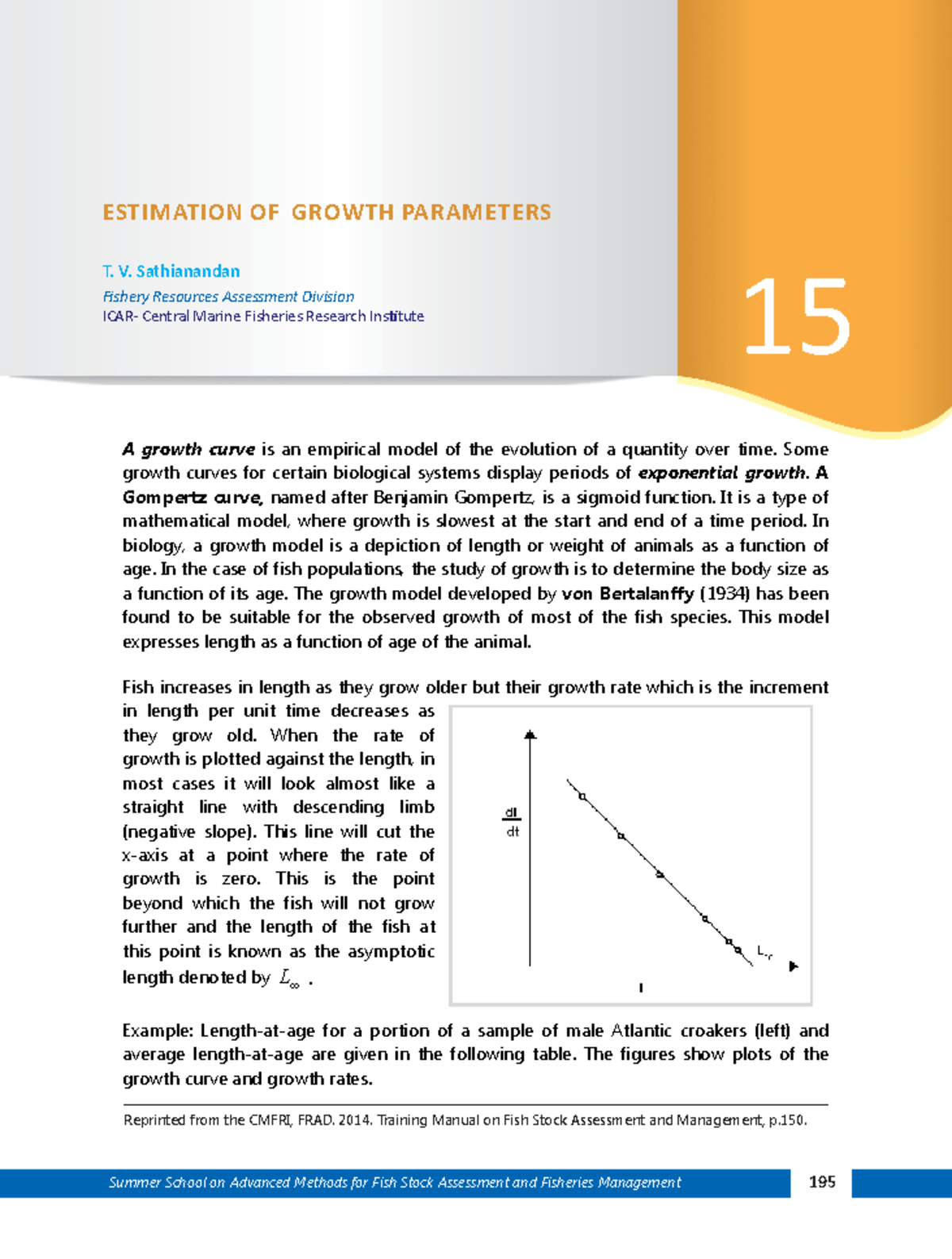 15-Fish Growth Parameter Estimation Techniques in Fisheries Analysis ...