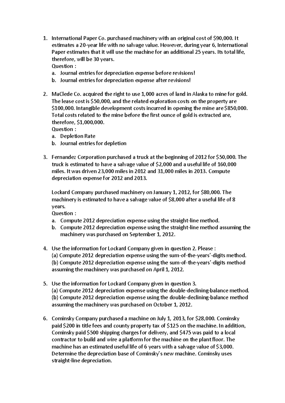 Depreciation & Amortization Entries for Plant Assets & Intangibles ...