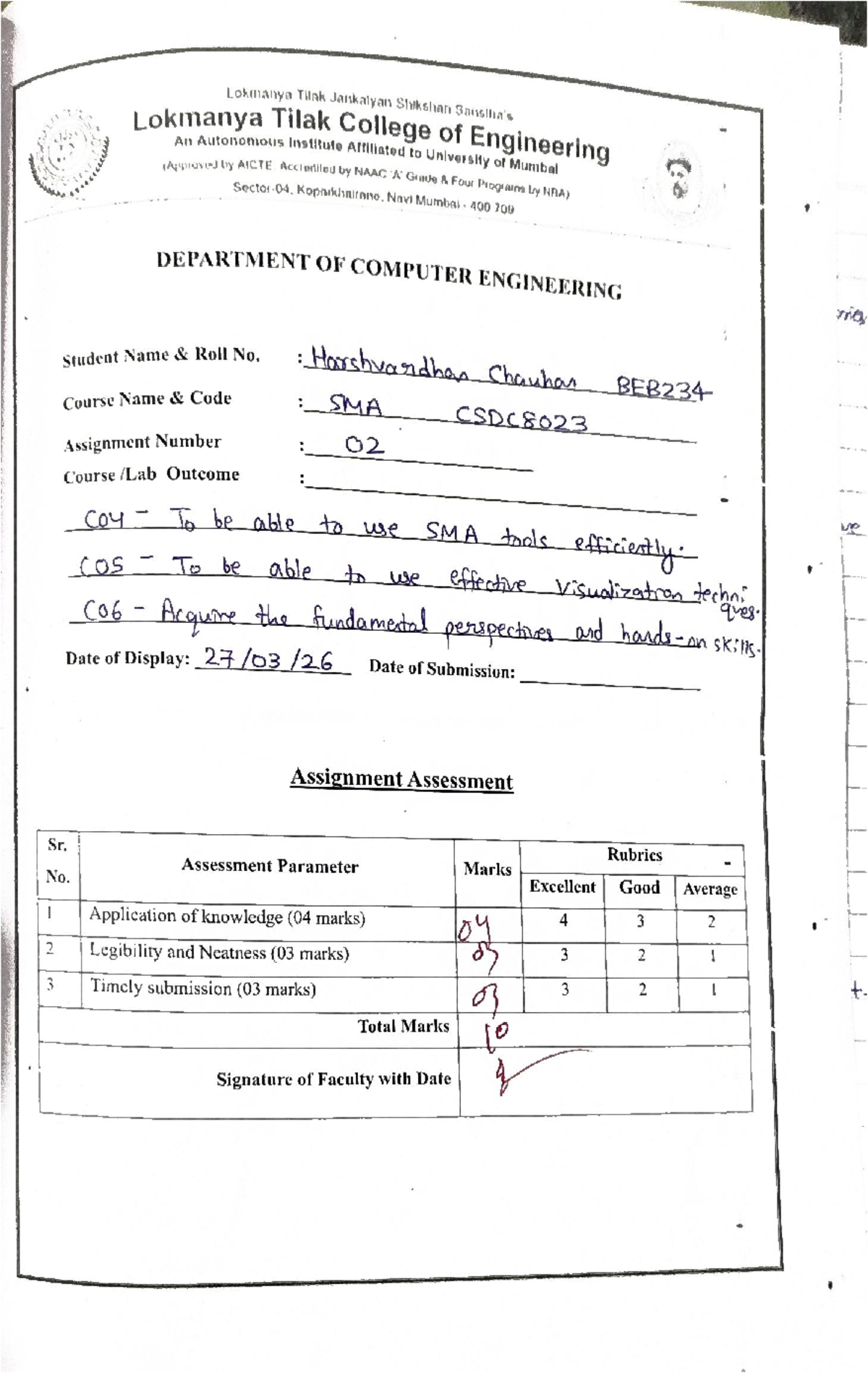 Assignment No.2: Computer Science Assessment (CS101) - Studocu