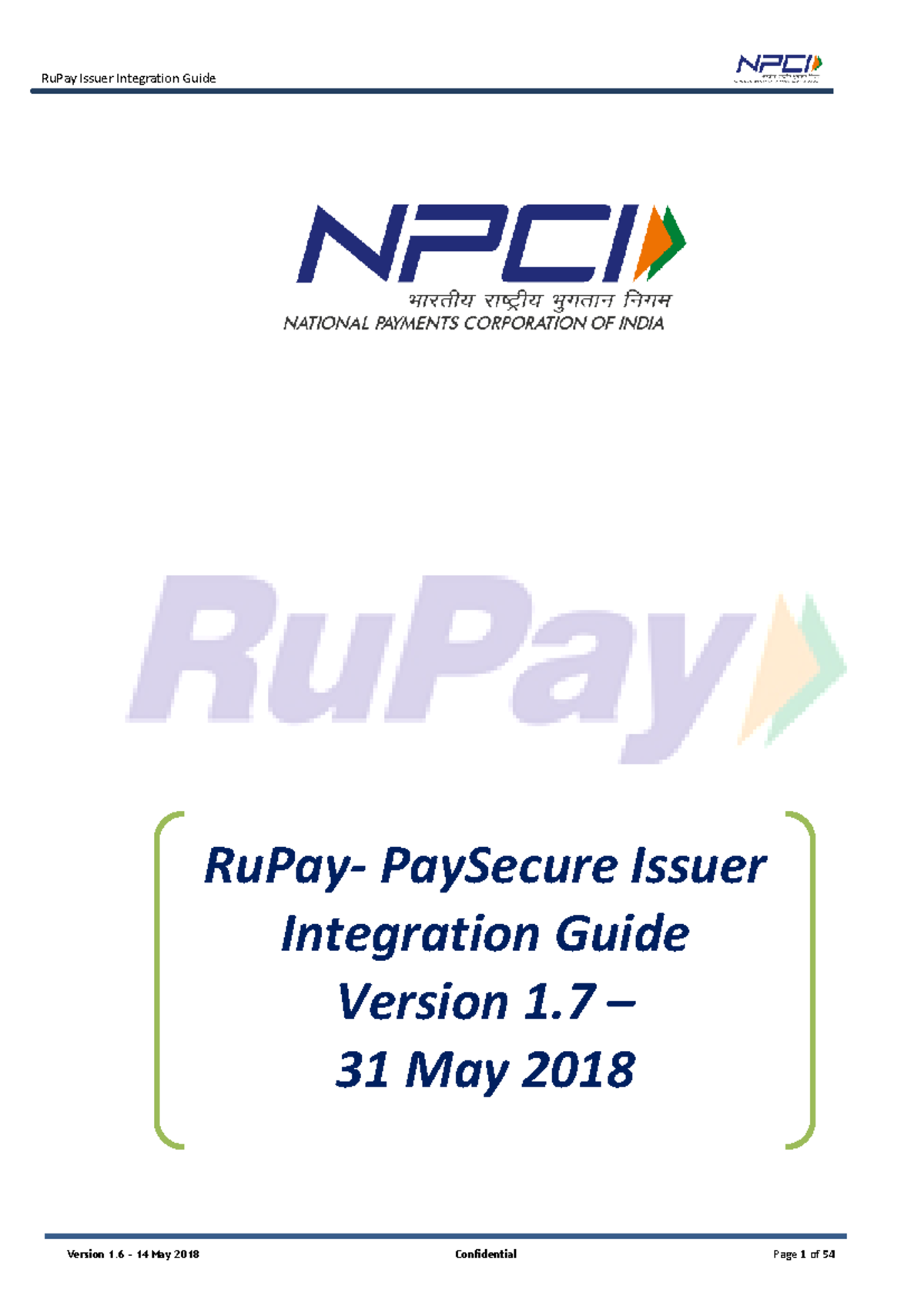 RuPay PaySecure Issuer Integration Guide v1.7 - Comprehensive Overview ...