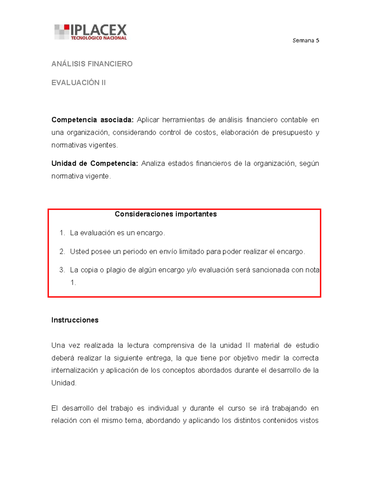 Semana 5: Análisis Financiero - Evaluación II y Propuestas de Mejora ...