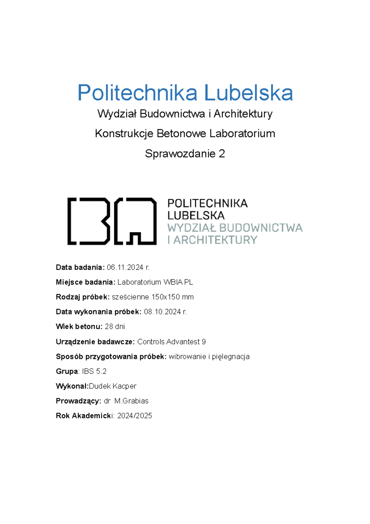 Wojcicki Politechnika Lubelska Plan Lekcji www.studocu.com