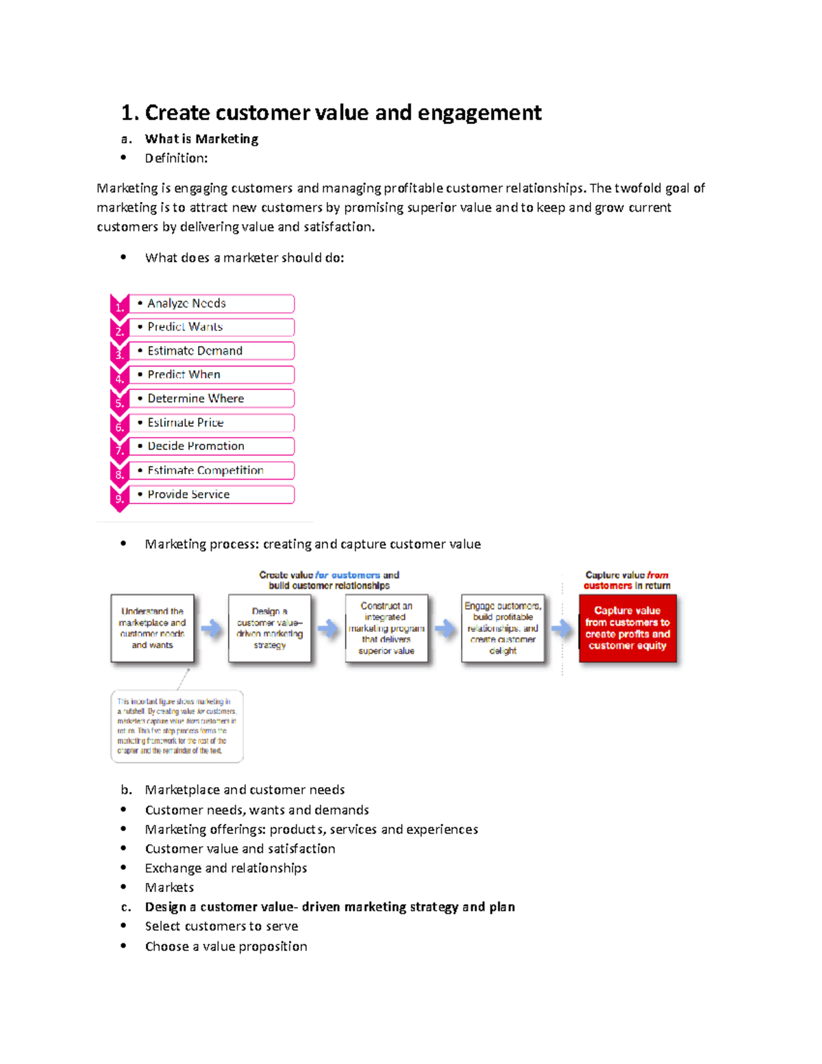 MKT 101 - Chapter 1 - Principles of Marketing: Creating Customer Value ...