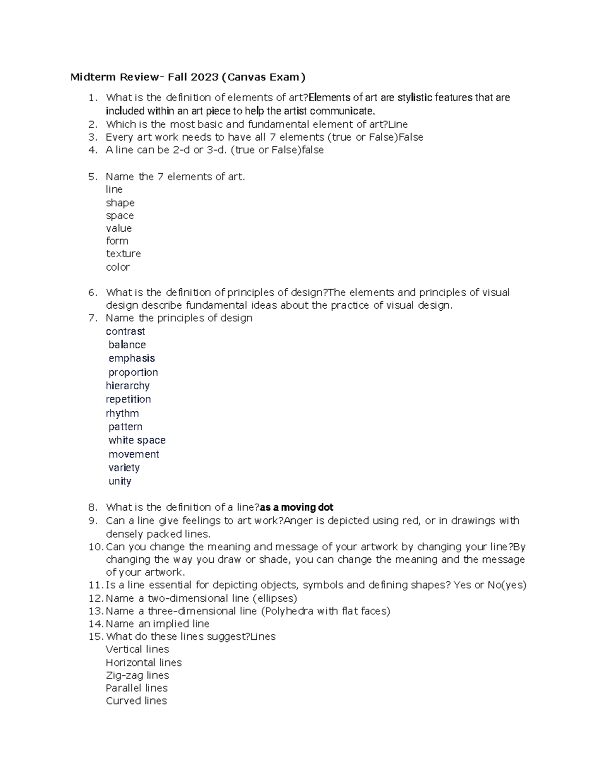 Copia de respaldo Midterm Review Questions - Midterm Review- Fall 2023 ...