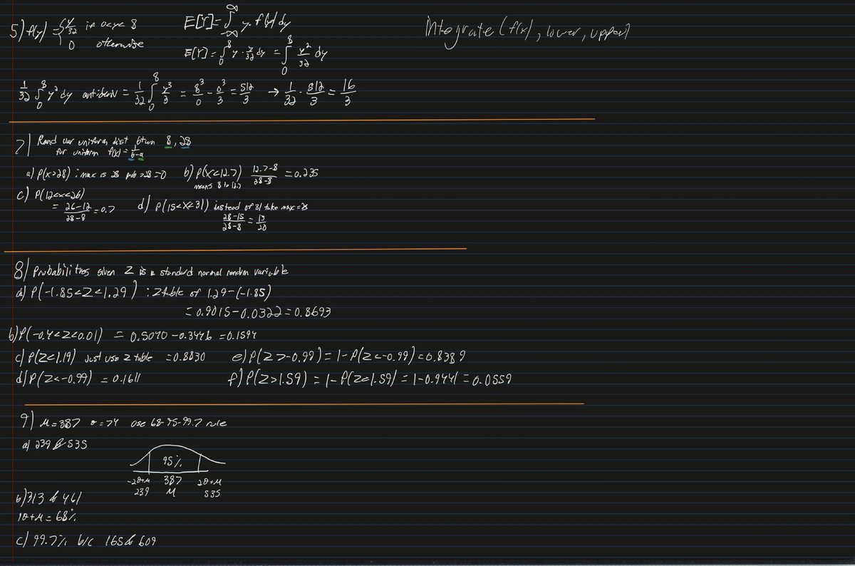 Webwork Thirds: Probability & Integration Concepts (MATH 387) - Studocu