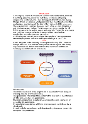 LIFE Process Notes Part 2: Animal Nutrition & Digestive System