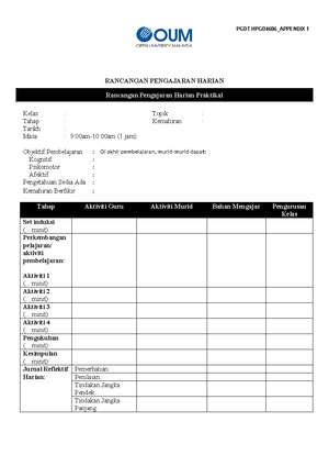 OUM Booklet Assignment - OUM INTERNATIONAL UNIVERSITY Enhancing ...